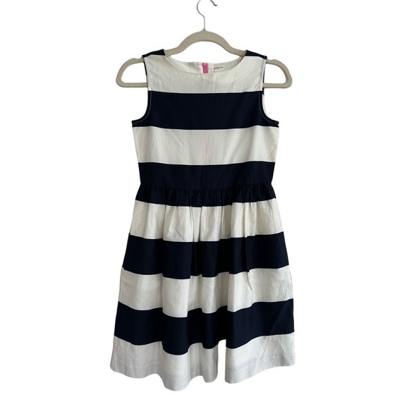 New Crewcuts Striped Sleevless Dress Girls Size 10 100% Cotton